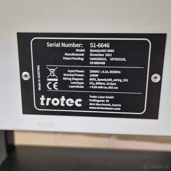 Trotec Speedy 100,  80W Laserova gravirka a rezacka - 4