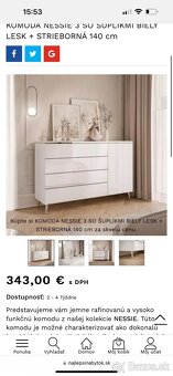 NOVÁ Komoda - 140cm - 4