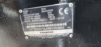 Minikoparka Yanmar SV 18 - 4
