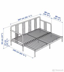 Predám IKEA rozkl.postel FYRESDAL - 4