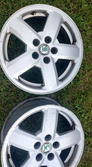 Alu kola 5x100 R15 Škoda - 4