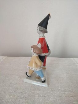 Holloháza Pierrot klaun porcelánová soška - 4