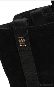 Nové zateplené čižmy s visačkou originál Tommy Hilfiger koža - 4