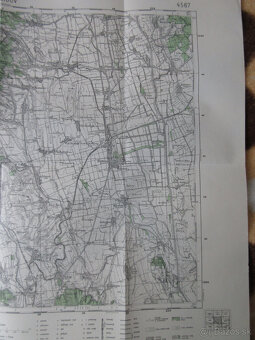 Mapa Trebišov, Vyš. Myšľa, Sečovce, Veľké Ozorovce 1936 - 4