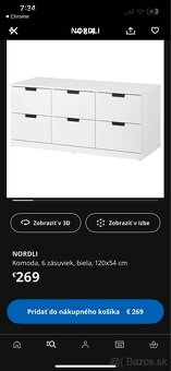 Skrinka / komoda Ikea Nordli - 4