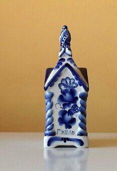 Keramické hodiny Slava GZHEL - 4