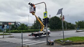 Pracovná  montážna plošina,prenájom 16m - 4