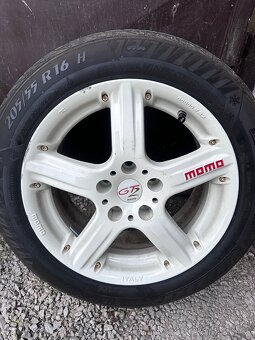 Alu disky 5x110, 5x112 MOMO GT2 16” + pneumatiky - 4