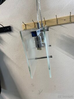 Moderný chróm / sklo závesné svetlo - 4