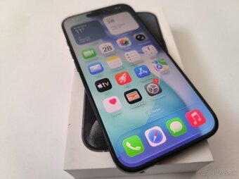 apple iphone 15 PRO 256gb Black Titanium / Batéria 86% - 4