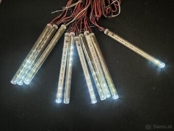 Vianočná LED  reťaz meteor, padajúci dážď - 4