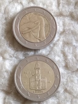 Vzácne obehové 2 euro mince - 4