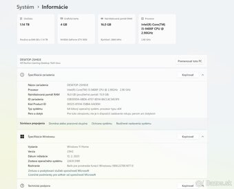 HP i5-9400f cpu + monitor + herná klávesnica - 4