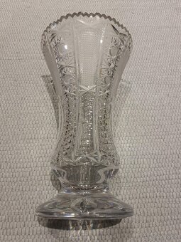 Brúsené sklo Bohemia Crystal - vysoká váza - 4