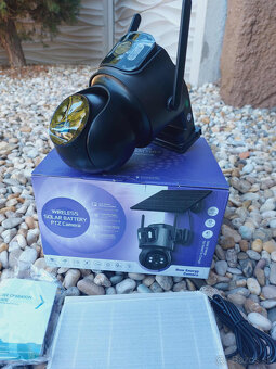 VONKAJŠIA SOLÁRNA KAMERA WIFI Duálny IP OTOČNÁ SMART iCSee - 4