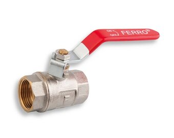 Guľový ventil voda 3/8" FF páka - 4