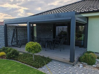Bioklimaticka pergola so screenovymi roletami, 6030x3320 - 4