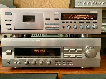 Yamaha 3hlavý tape deck + receiver - 4