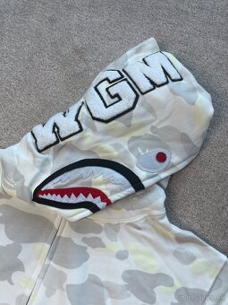 Bape City Camo Shark Zip Hoodie - White - 4