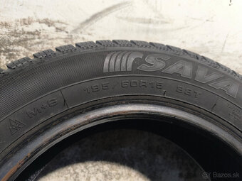 195/60 R15 Zimné pneumatiky Sava Eskimo 2 kusy - 4