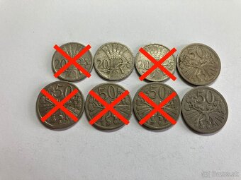 Československo mince - vzácnejšie ročníky - 4