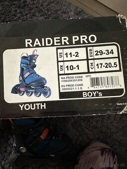 Detské kolieskové korčule Raider pro - 4