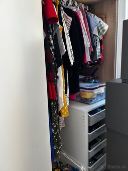 PAX / HASVIK Skriňa, biela, 200x66x201 cm aj s úložným pries - 4