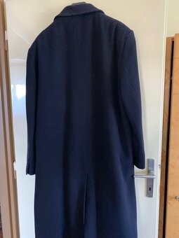 Pánsky vlneny cierny kabat-54 - 4
