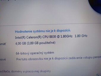 predám notebook TOSHIBA SATELLITE C850 , Windows 7 - 4