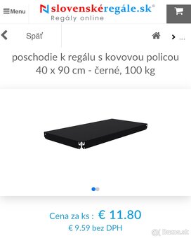 Dva vysoké kovové regály - NOVÉ - 4