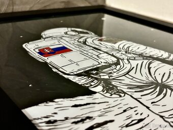 Maľovaný obraz kozmonauta - 4