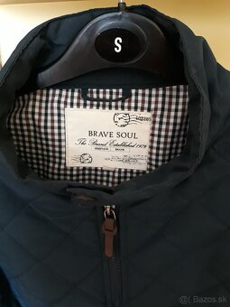 Pánska jarná tmavomodrá bunda - bombera, XL - 4