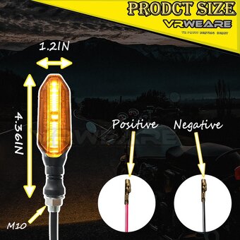 Predám nové 12v smerovky na motorku - 4