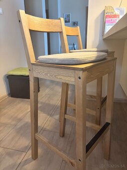 Barové stoličky IKEA 2ks NEPOUŽÍVANÉ - 4