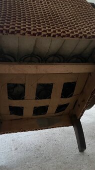 Halabala kresla + taburetky - 4