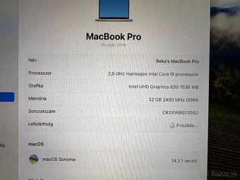 MacBook Pro 15 2018 i9 - 4