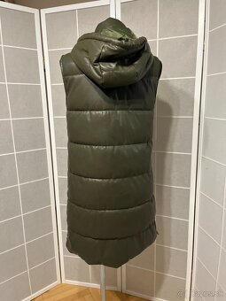 Damska dlha koženková vesta - 4