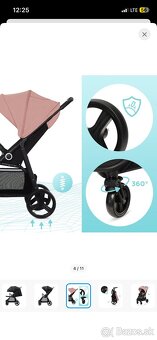 Športovy kočík Kinderkraft Grande Plus Black - 4