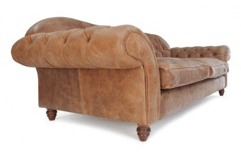 Kožená sedačka Chesterfield - 4