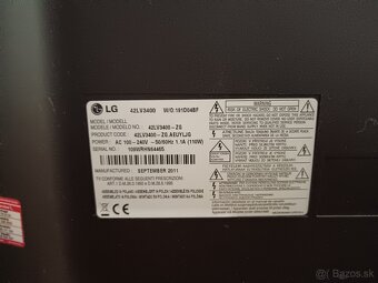 Predám TV LG 42LV3400 - 4