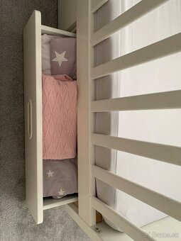 Predám detskú postieľku Ikea stuva s matracom, rozmer 60x120 - 4