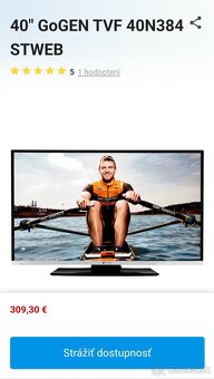 Predám 102cm SMART televízor Gogen - 4