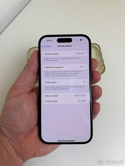 Predam vymenim Iphone 16 128GB Black 100% bateria ako nový - 4