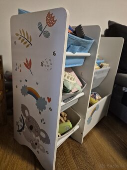 Detská komoda, regál na hračky - 4