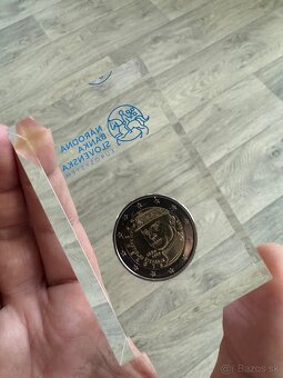 2€ minca Štefánik (2019) zaliata v epoxide.PLATÍ DO ZMAZANIA - 4