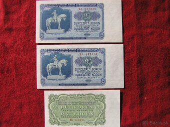 ČESKOSLOVENSKÉ BANKOVKY: 1953 top stav - 4