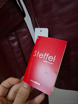 Dámsky kožený kabát Steffel - 4