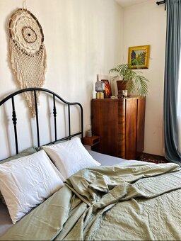 Ikea kovova manzelska postel 160x200 cm - 4