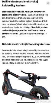 Elektricka kolobezka Aerium AOVO PRO - 4