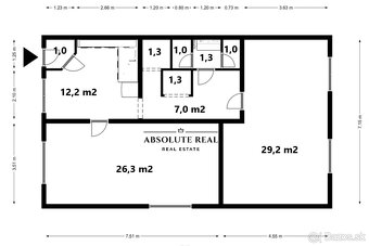 Nebytový priestor BA Dúbravka, Cabanova ulica, 81,45 m2 - 4